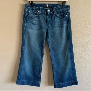 7 For All Mankind Dojo Cropped Jeans Size 28
